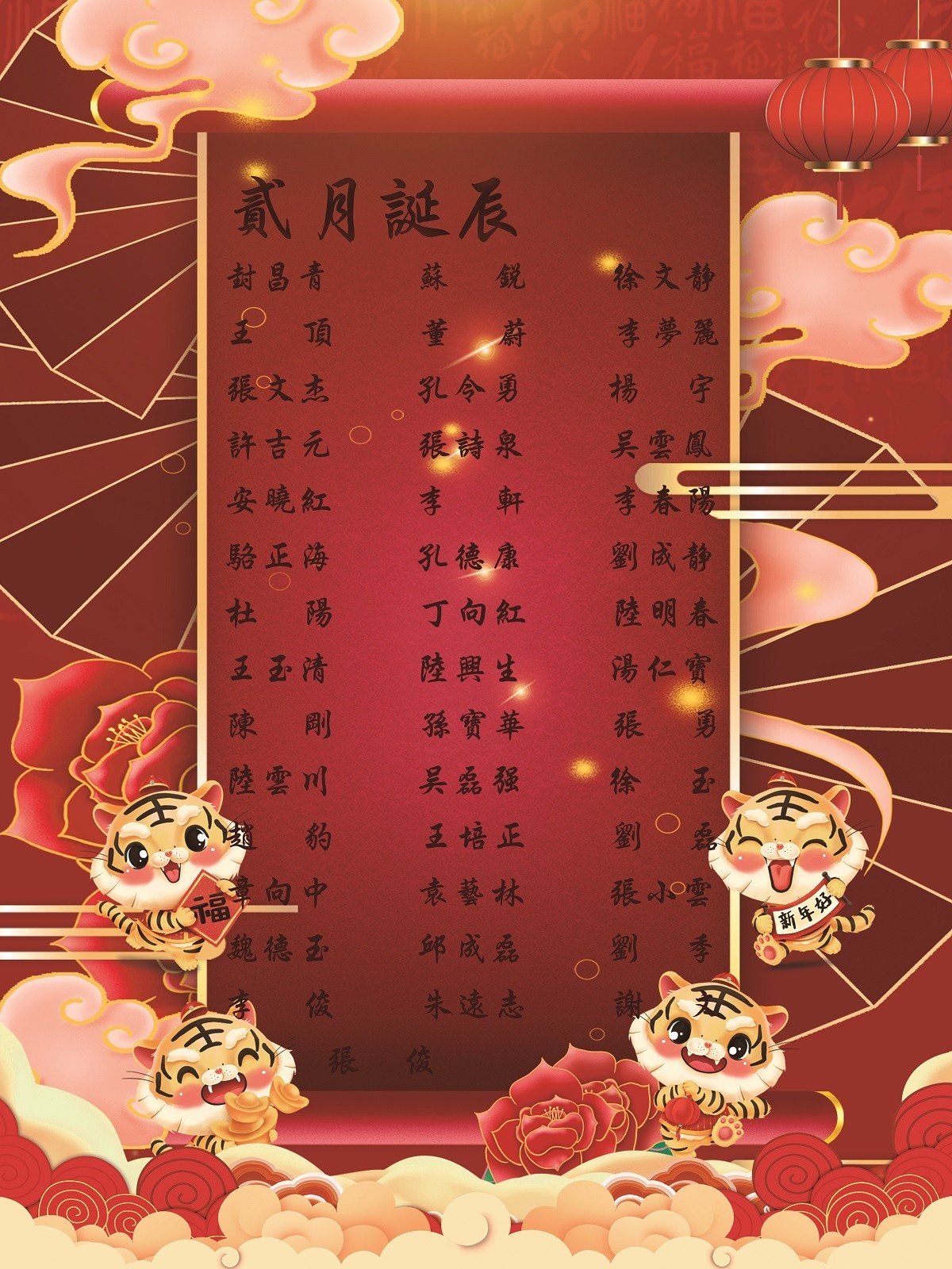 【生日祝福】恭祝02月生日的員工生日快樂！
